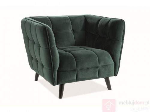 Кресло Castello Velvet 1 Signal Темно-зеленый